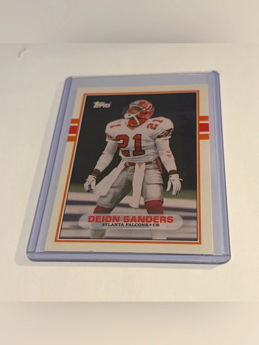 Deion Sanders 1989 RC Rookie 1989 Topps Traded set Football Card
